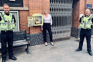 Missing Nantwich defibrillator replaced by donation