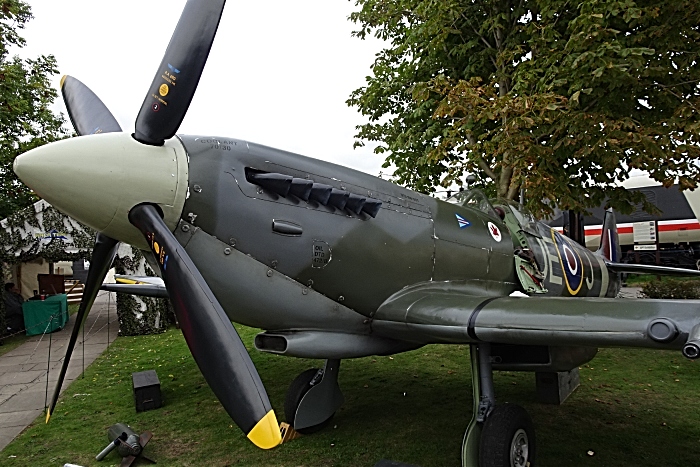 Replica Spitfire fighter aircraft