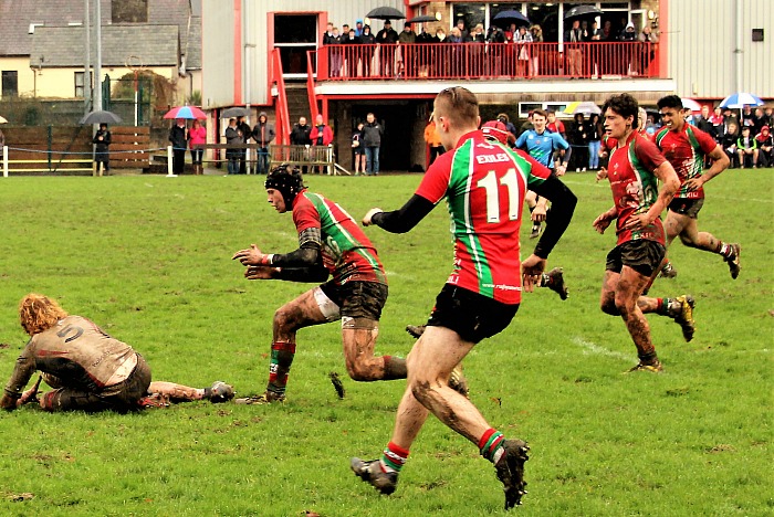 Rhys Spencer-Price, number 11, makes Welsh Exiles national debut