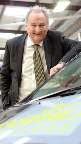 Richard Noble portrait with car