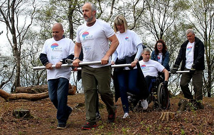 Rick Ransome and HIP Cheshire team training for Snowdon