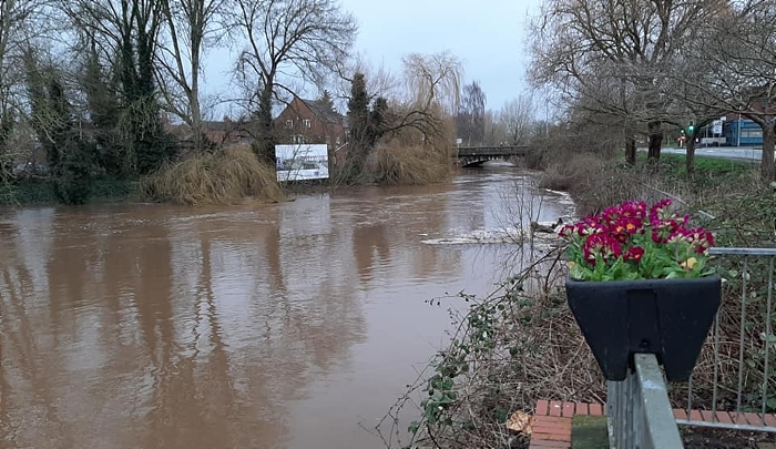 River Weaver Storm Dennis 2 - Feb 2020 - by Philip Card