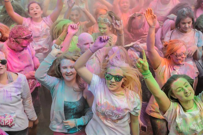 Run or Dye event in Cheshire