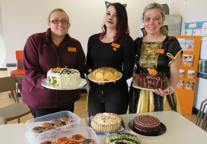 Sainsbury's staff dress up and hold Halloween bake off