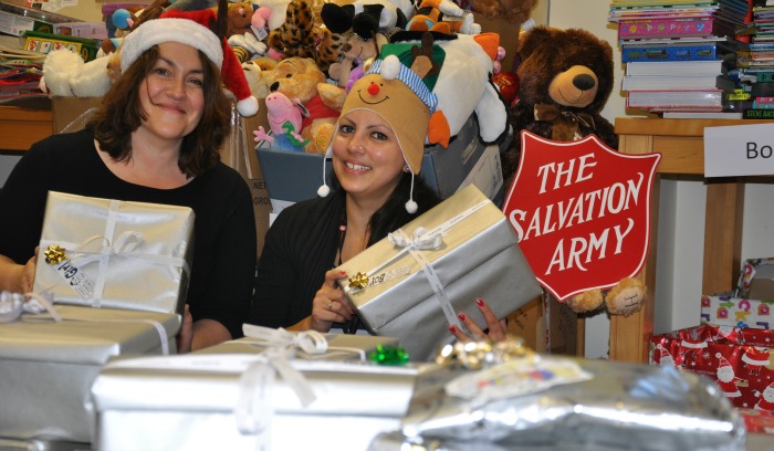 Sally Army Helpers - two volunteers