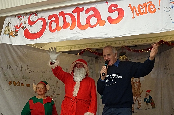 Santa Claus and John Pass open the Xmas Fair