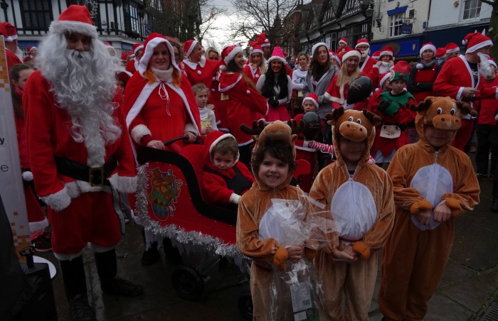 Santa Dash Nantwich - Best dressed competition winners