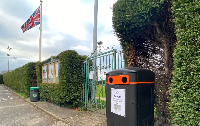 Scouts plastic bottle end collection point in Wistaston (3)