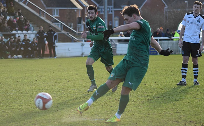 Sean Cooke scores from the penalty spot