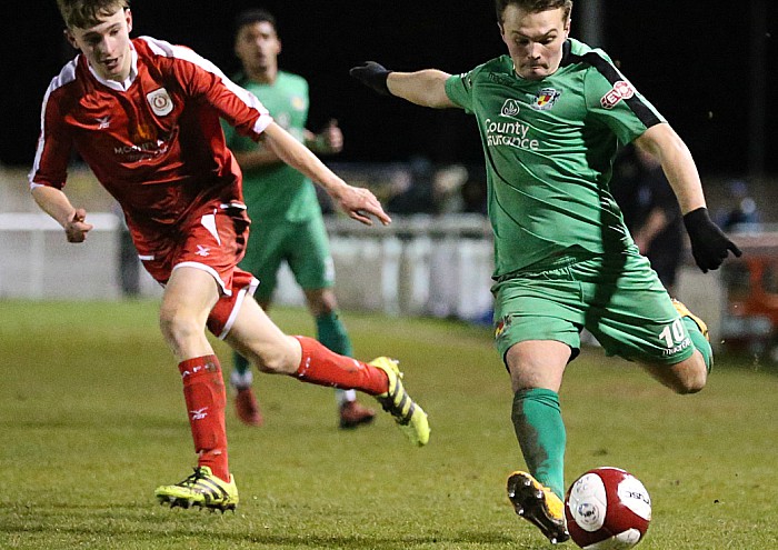 Sean Cooke strides for goal