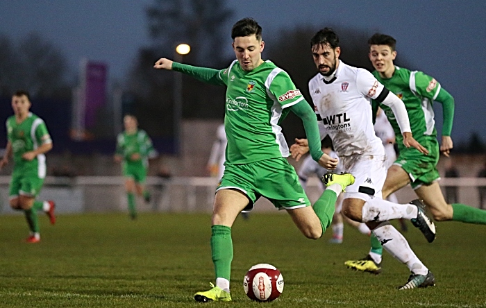 Second-half - Callum Saunders shot at goal (1)