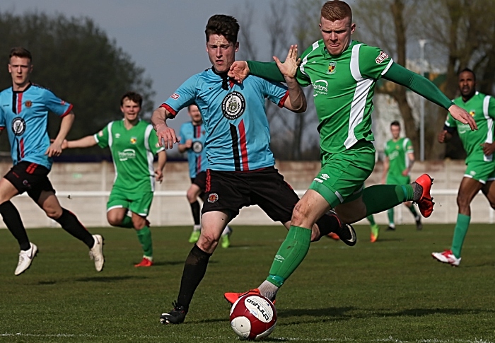 Second-half - Danny Glover eyes the ball (1)