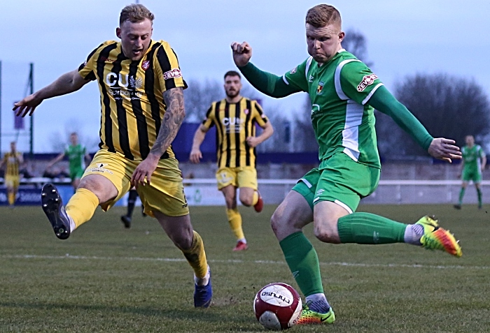 Second-half - Danny Glover prepares to cross the ball (1)