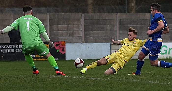 Second-half - David Webb shot goes just over the bar (1)