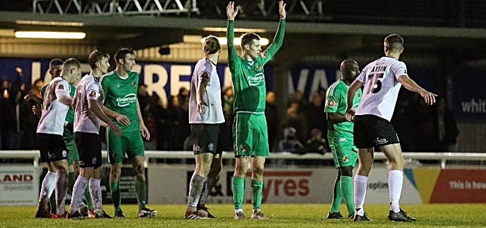 Second-half - Joe Malkin signals for the ball (1)