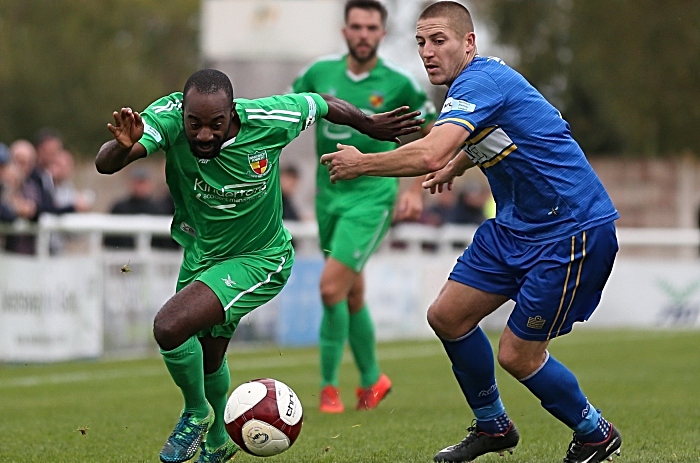 Second-half - Joe Mwasile on the attack (1)