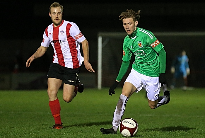 Second-half - Luke Walsh on the ball v Witton