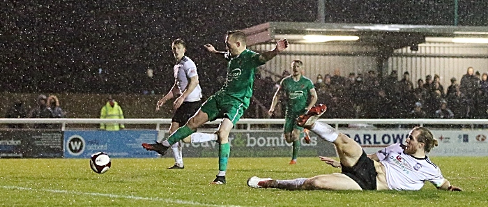 Second-half - Scott McGowan eyes the ball(1) (1)