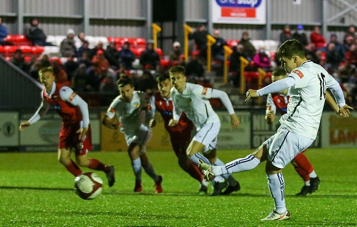 Scarborough - Second-half - Sean Cooke penalty is saved by Boro keeper Ryan Whitley (1)