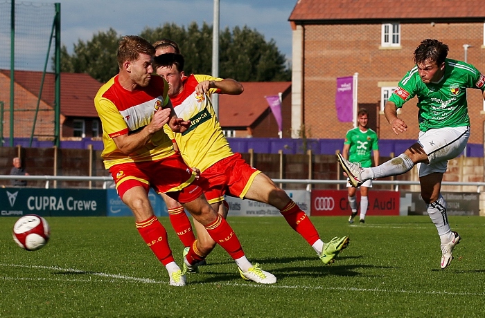 Second-half - Sean Cooke strike goes close for the Dabbers (1)