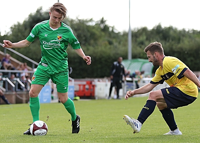 Second-half - Will Saxon on the ball (1)