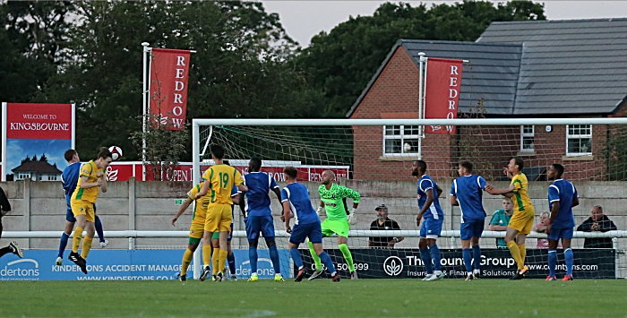 Second-half action - Nantwich goal - header from Jack Higginbotham (1)