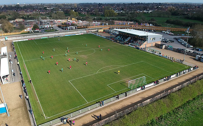 Second half action at the Weaver Stadium