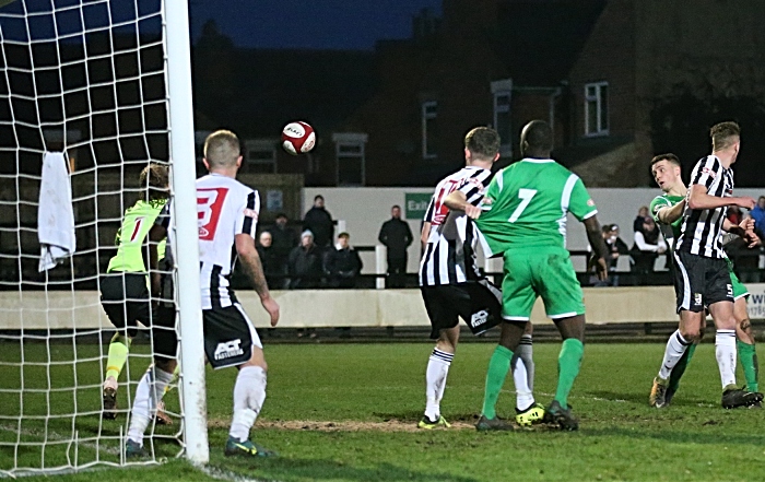 Second-half - fourth Nantwich Town goal - Toby Mullarkey (1)