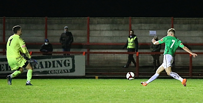 Second-half - fourth Nantwich goal - David Webb beats the keeper (1)