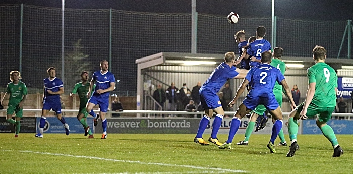 Joel Stair rises to head in the winner against Buxton