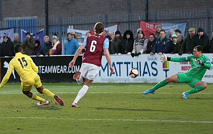 Second-half - third Nantwich Town goal - Ricardo Fuller (1)