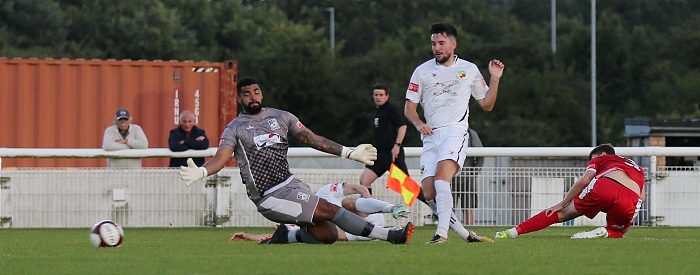 Second-half - third Nantwich goal - Callum Saunders (1)