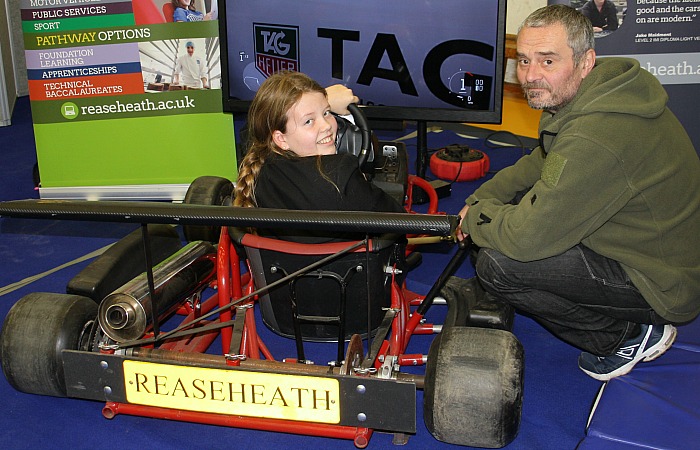 careers - Shannon Hughes has her first driving lesson with the help of Rob Antrobus from the Reaseheath Motor Vehicle Department