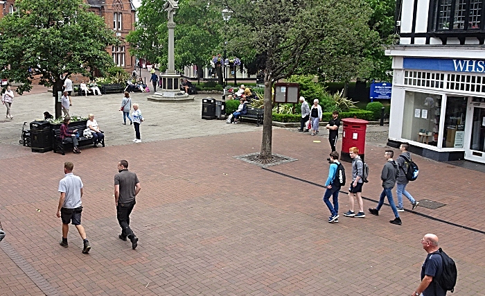 Shoppers in Nantwich town centre (1)