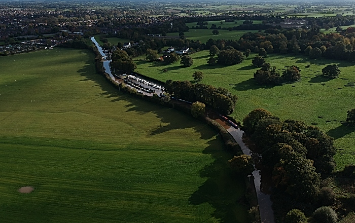 Shropshire union canal in Nantwich