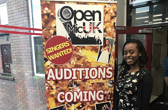 Sinead at open mic uk auditions