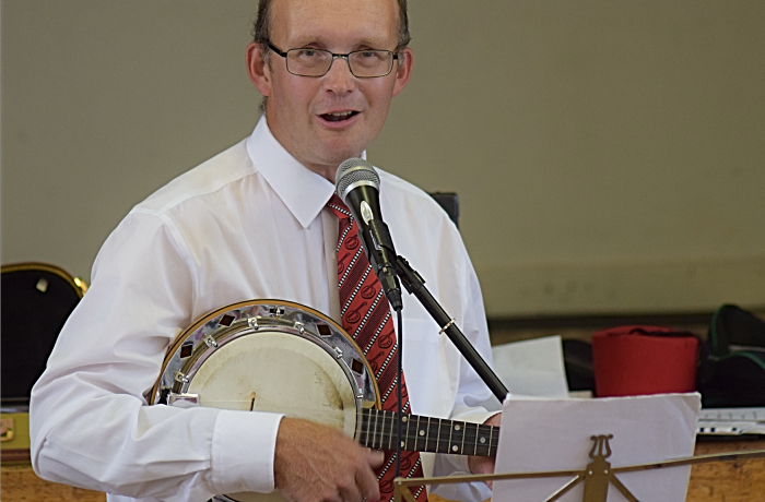 Singing and ukulele playing from Chris White