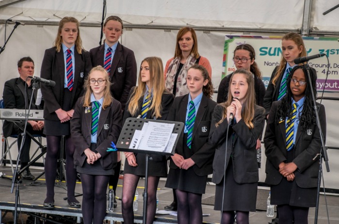 Skoolzfest battle of the bands in Nantwich, Brine Leas students