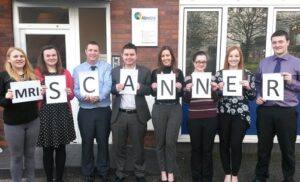 Accountants take on skydive in aid of MRI Scanner Appeal