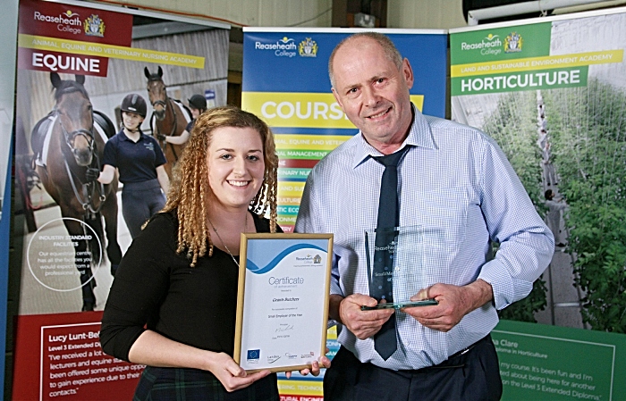 apprentices - Small employer of the yr Grants Butchers, owner John Major, apprentice Lucy Rowlinson (1)