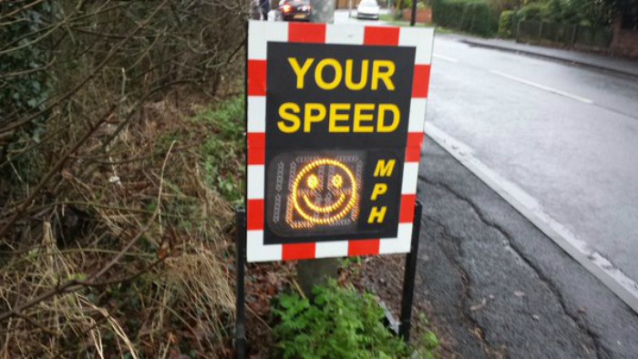 Smiley SID used by police to warn drivers