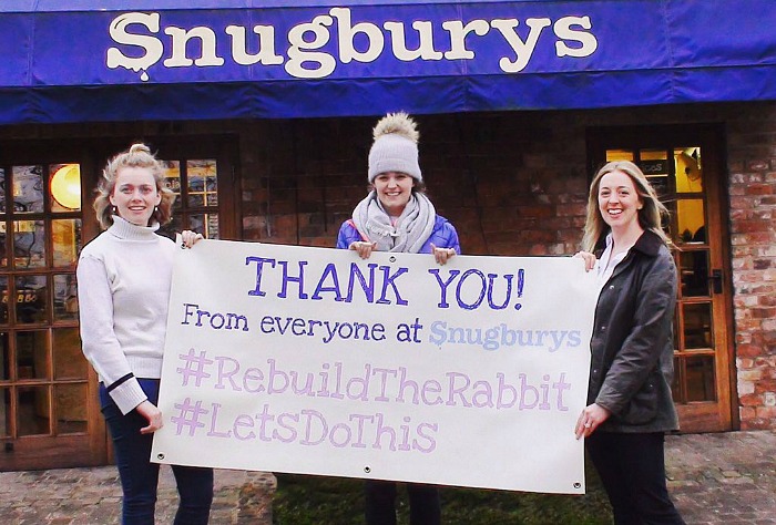 Snugburys Peter Rabbit straw sculpture