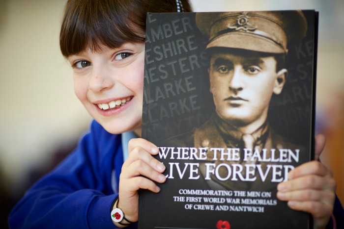 Sound Primary pupil Lydia with book