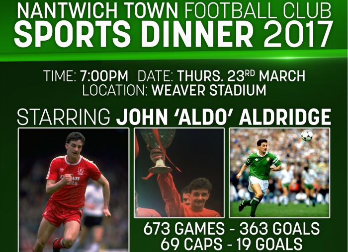 Sport Dinner Nantwich Town John Aldridge