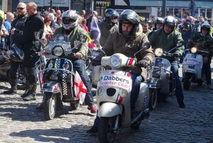 Nantwich motorcyclists join 450 at Sandbach Transport Festival