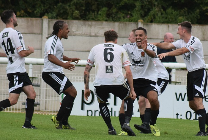 Stourbridge celebrate their 91st minute winner