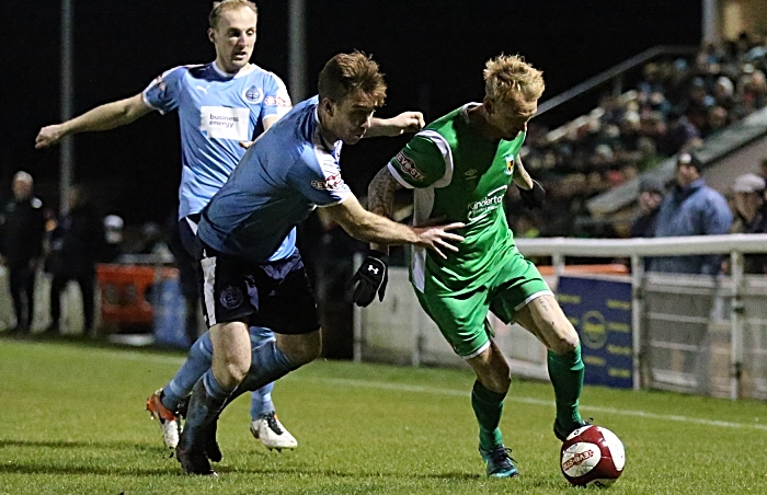 Sub Steve Jones on the ball (1)