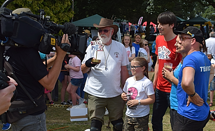 TV crew films for CBBC childrens programme All Over the Place (1)