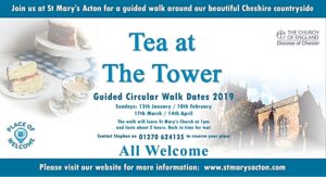 “Tea at the Tower” Acton walks re-launch after 2018 success