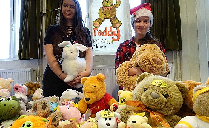 Teddy tombola l-r Rhiannon Pass - Sian Allen